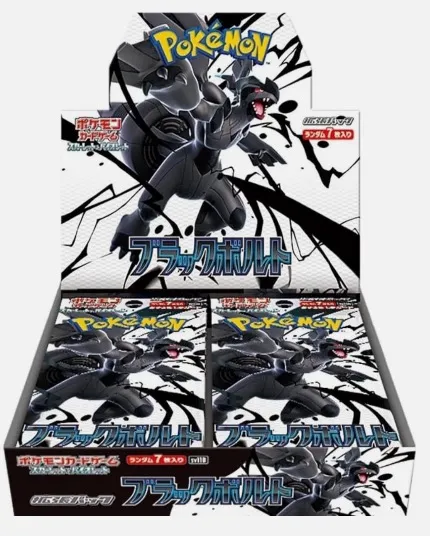 Rated 4.65 out of 5 (17 Reviews) Purchase the Black Bolt Booster Box Sealed Japanese Pokémon, an essential sealed booster box for Pokémon Trading Card Game players and avid collectors.