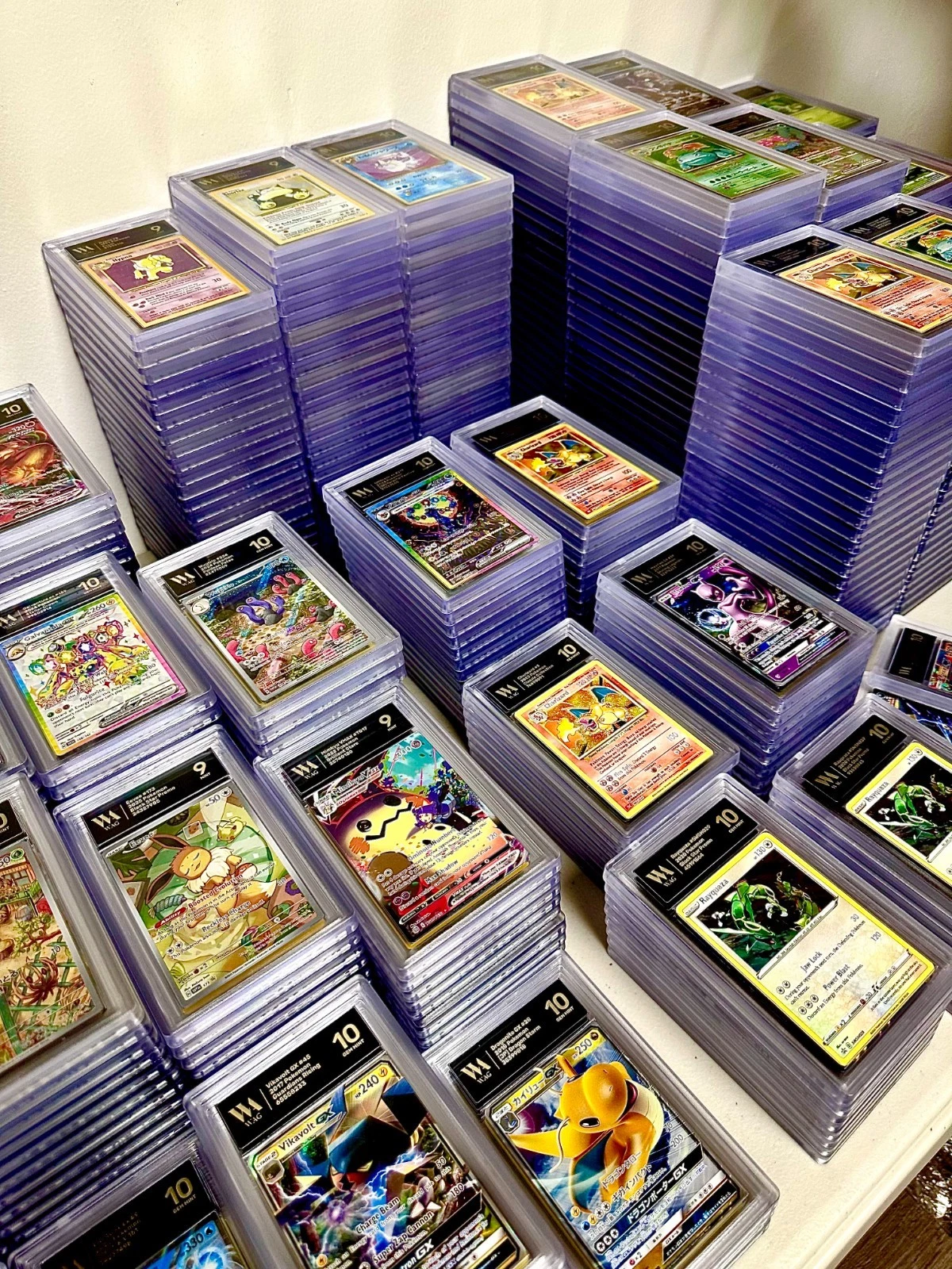 Lot of 5 Graded Pokemon Card Slabs - GRADE 9-10 ONLY Wholesale Bulk Collection