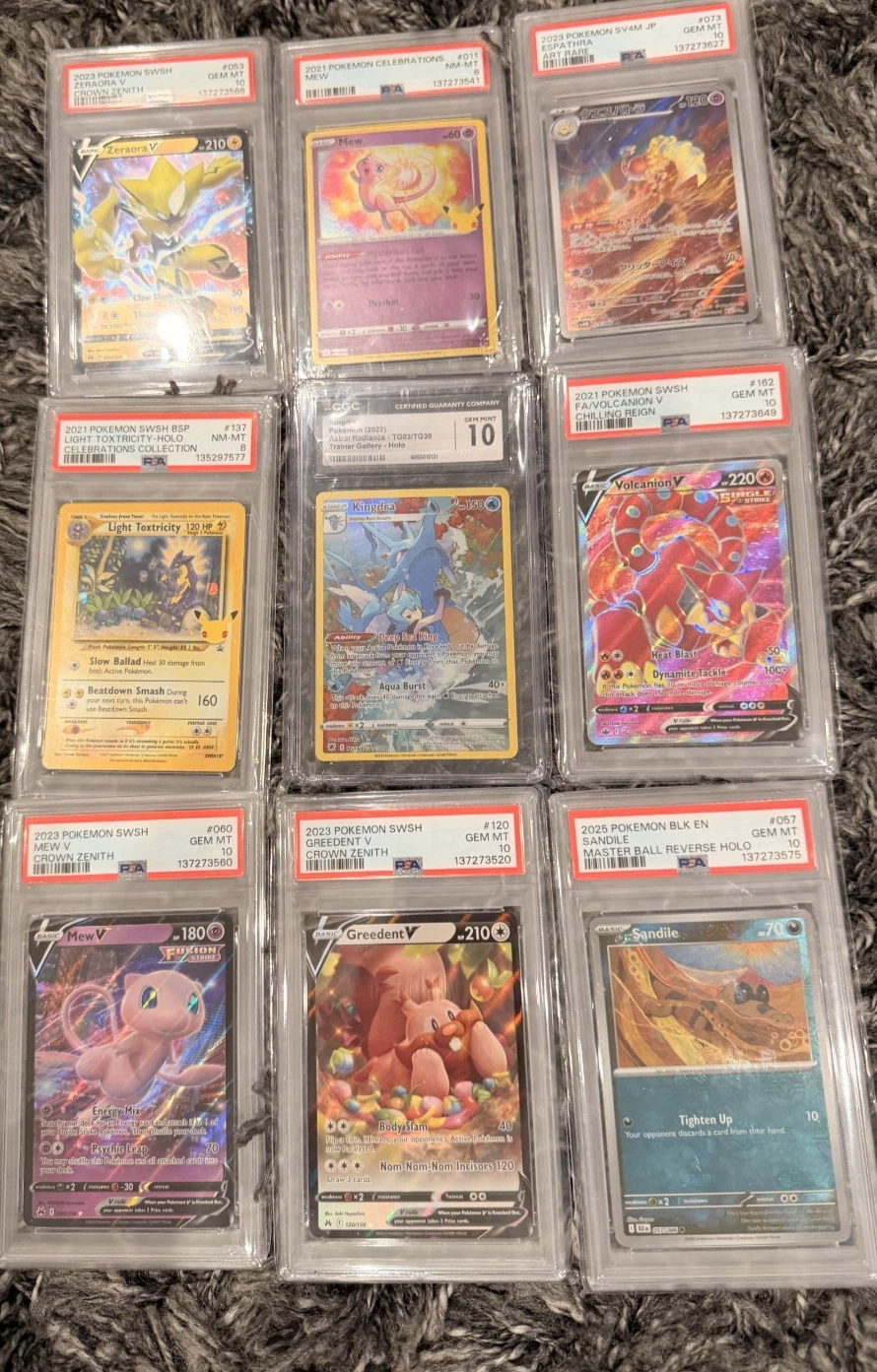 Pokémon Graded Lot PSA & CGC SLABS ONLY 🔥🔥🔥 Lot of 9!!!